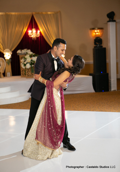 Lovely Indian bride and groom's dance