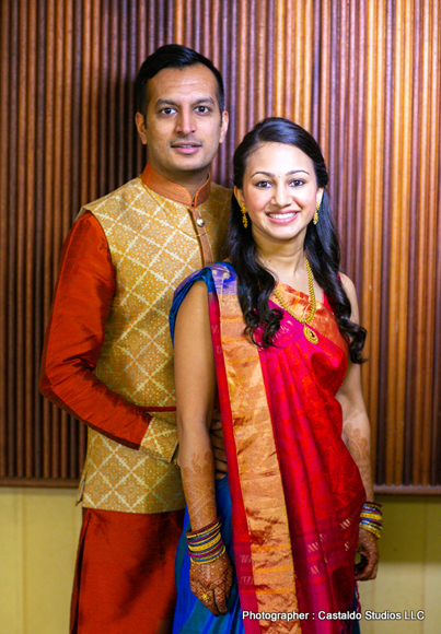 Newly Weds Indian Couple Possing for Capture