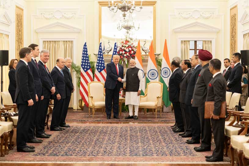 Prime Minister Narendra Modi with President Trump