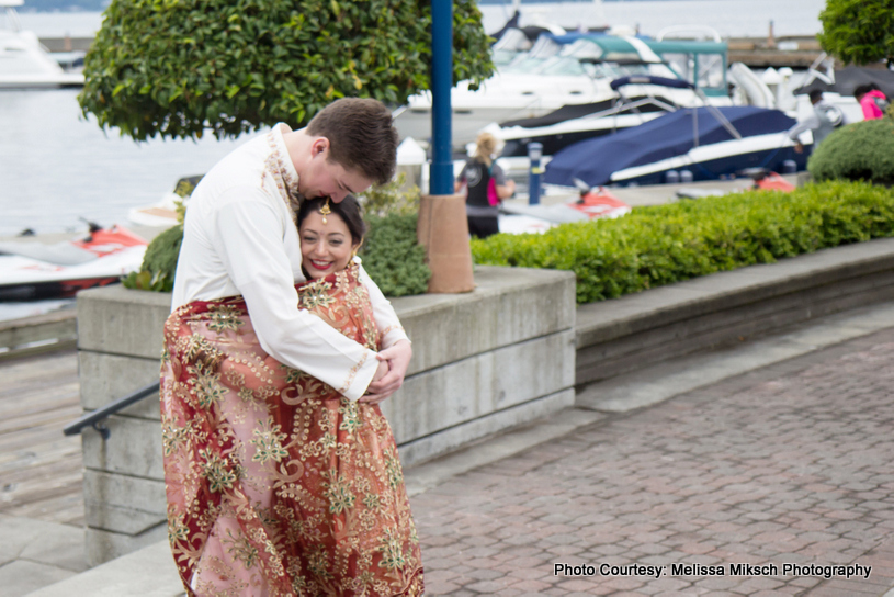 Couple hugging to each other