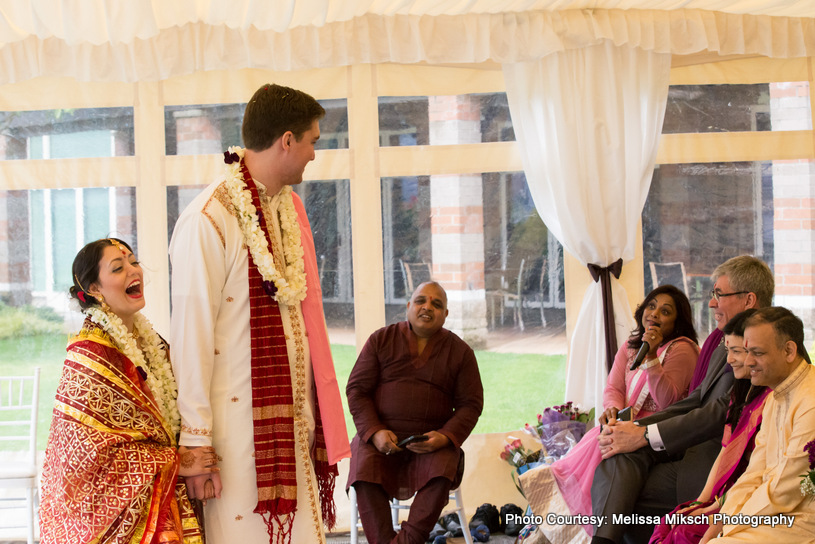 Wedding Guest Giving Speach for Wedding Couple