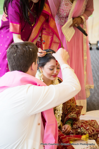 Sindoor - Symbolise that Bride is now married 