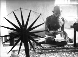 Gandhi is well known for his leadership in the Indian independence movement and pioneering the nonviolent techniques of Satyagraha 