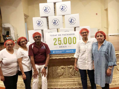 Volunteers at florida hindu temple