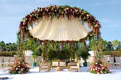 Indian Couple's Sangeet Ceremony at Hilton Orlando