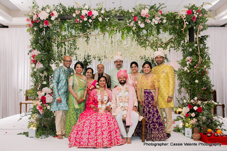 Glamorous Indian Bride and groom just married