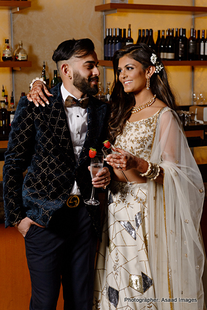 Indian Couple enjoying Drinks