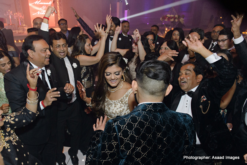 Indian Wedding Reception Group Photo