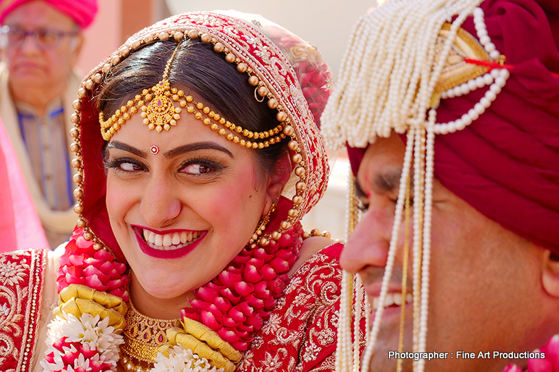 Indian Bride and Groom Looking Spectacular