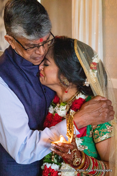 Indian Bride at the Vidaay Ceremony