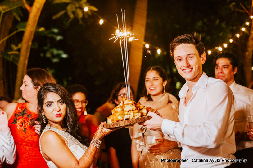 Indian Bride and Groom During Wedding Ritual Capture