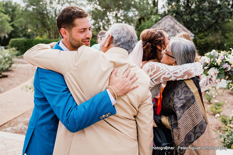 Mr. and Mrs. Shah Blessing Indian Couple