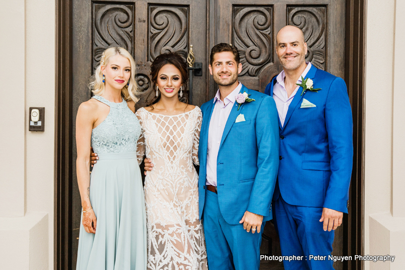 Indian Bride and Groom with their Friend Capture