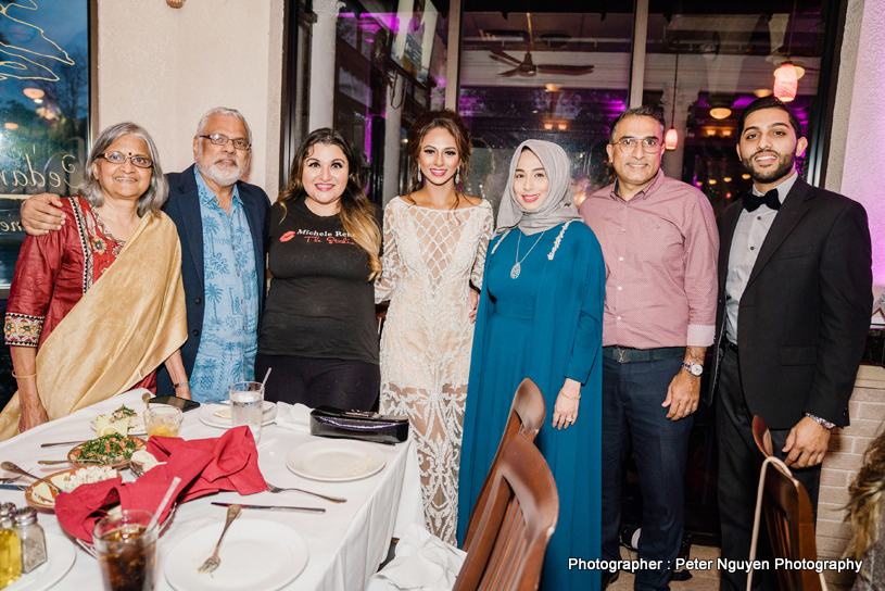 Indian Bride Rosanna with Raj and Aruna Shah, Michele Rene and DJ Krish 