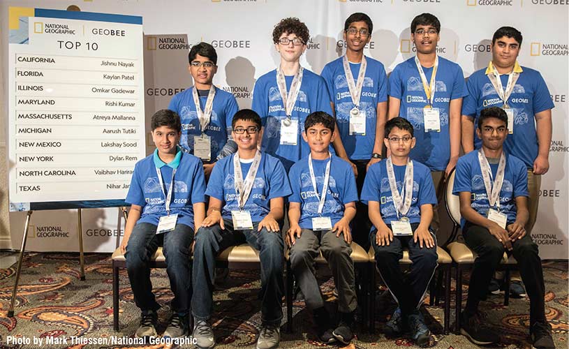 Florida’s Kaylan Patel Places in Top 10 at 2019 National Geographic GeoBee