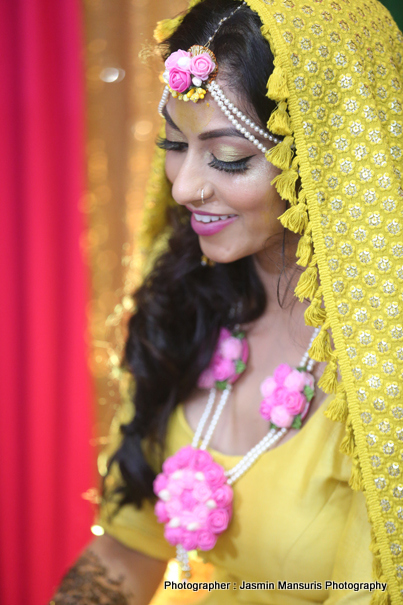Indian Bride During Haldi Ceremony