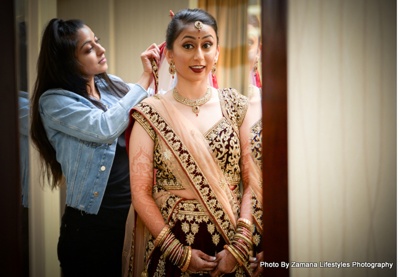 Indian Bride Getting ready for her big day