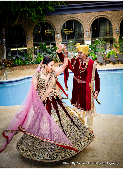 Indian Couple posing Outdoors