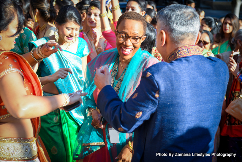 Friends and Family Dancing at the baraat