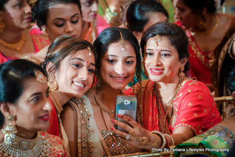 Family Members Taking Selfie