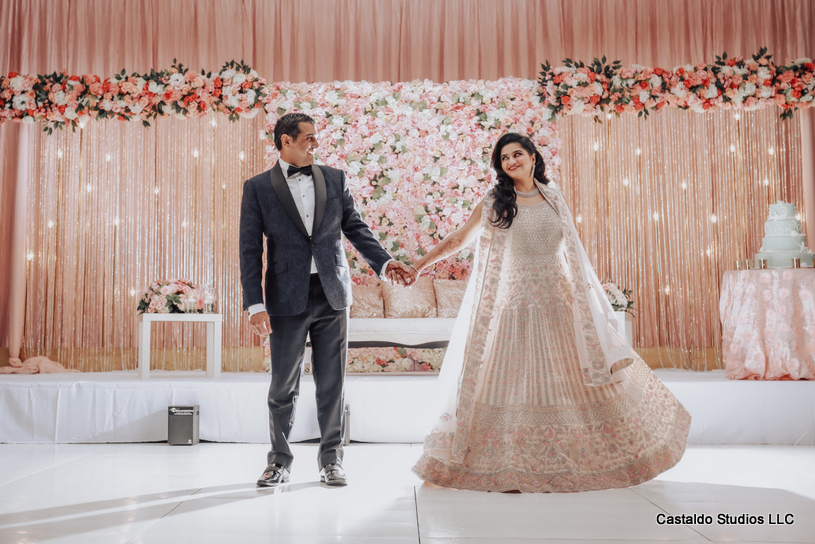 Indian Couple Dancing at the reception