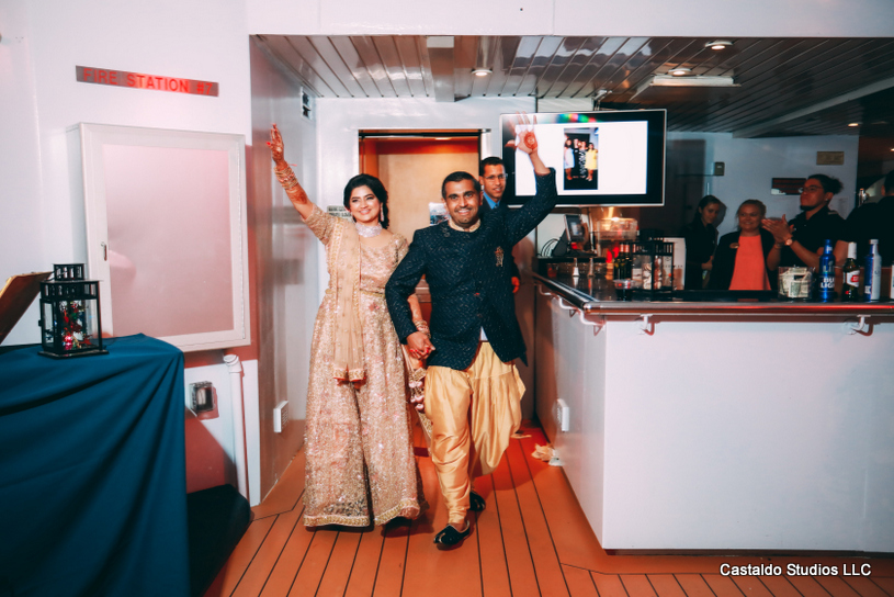 Indian Couple Entrance at the Wedding