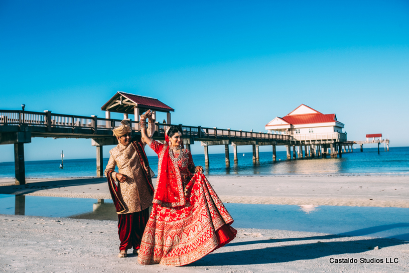 Indian Couple posing Outdoors