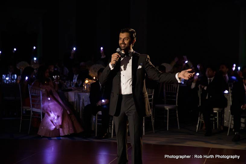 Indian Groom Giving Wedding Speech