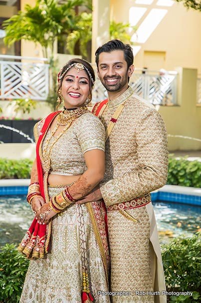 Indian Couple Posing for outdoor Photoshoot