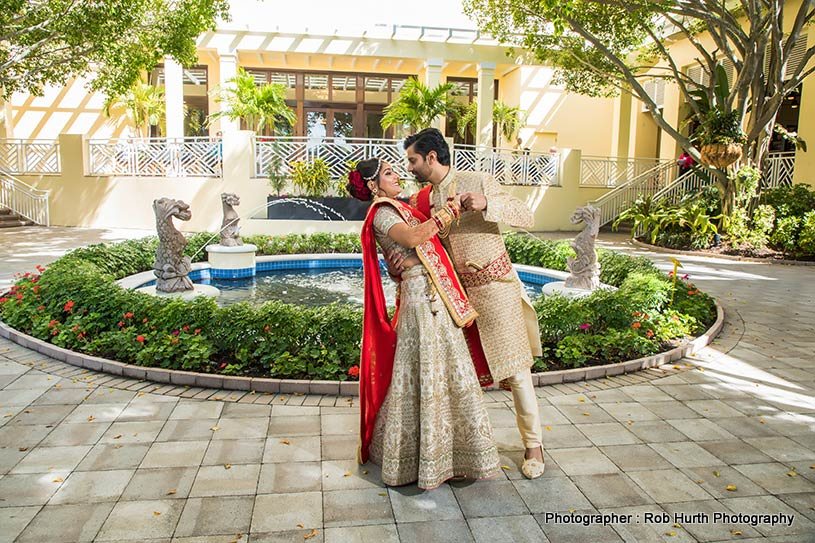 Indian Couple Posing outdoors
