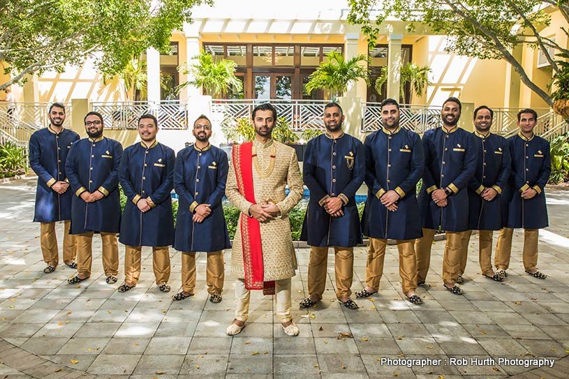 Groom With Friends and Family