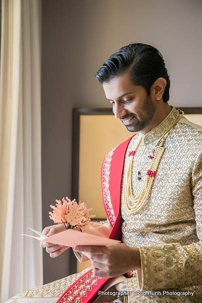 Indian Groom Waiting for ceremony