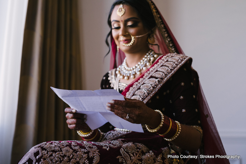 Indian bride Posing for a photo