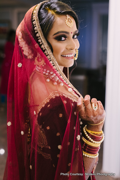 Detailed look of indian Bride