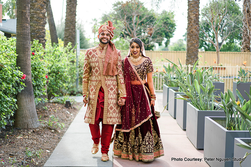 Gorgeous Capture of Indian Couple Outdoors by Peter Nguyen Studio