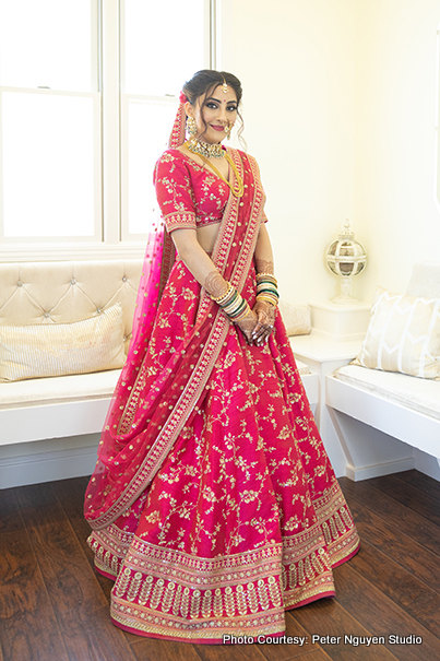 Indian bride posing 