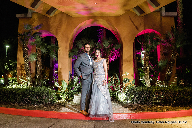 Gorgeous Indian Wedding Couple Posing