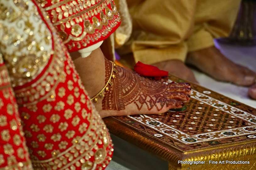 Bride entering the wedding hall