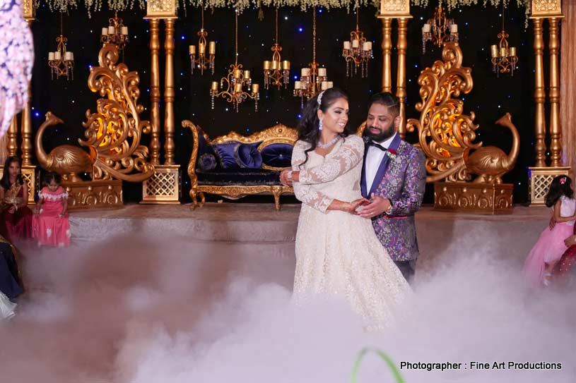 Indian Couple Dancing on the floor