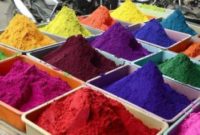 The rangoli powder can be purchased at Indian stores