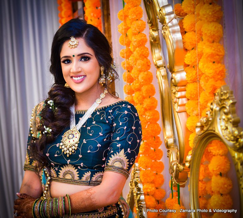 Cute Indian Bride Posing For a photo