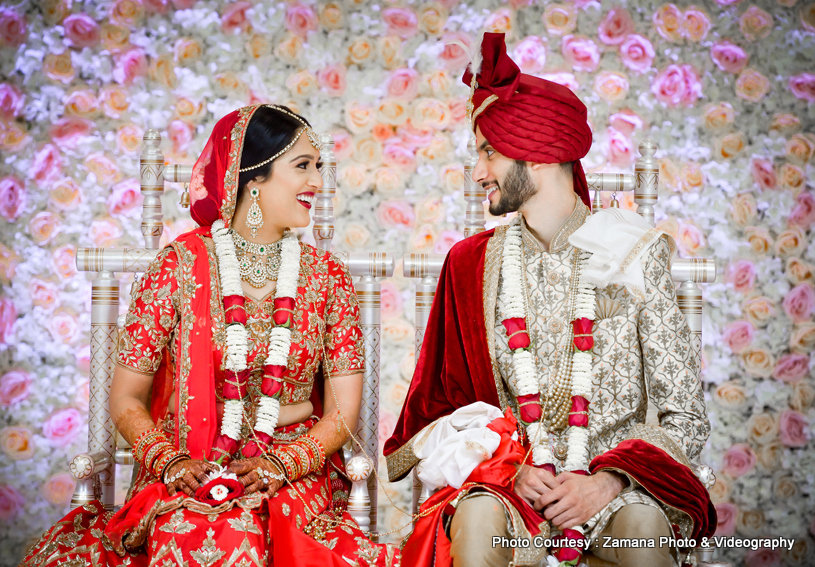 Indian Couple at wedding ceremony