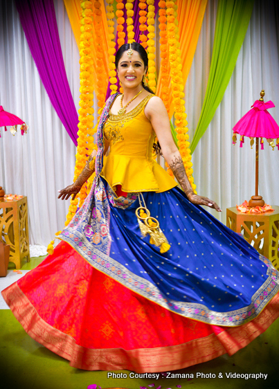 Vibrant indian bride capture