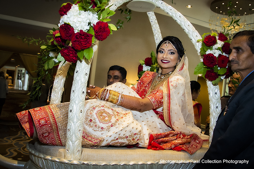 Stunning indian bride fabric details