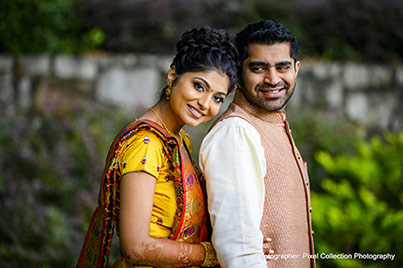 Most romantic indian bride and groom photo session