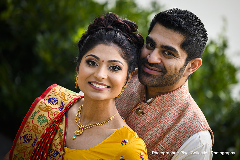 Charming indian couple photo session