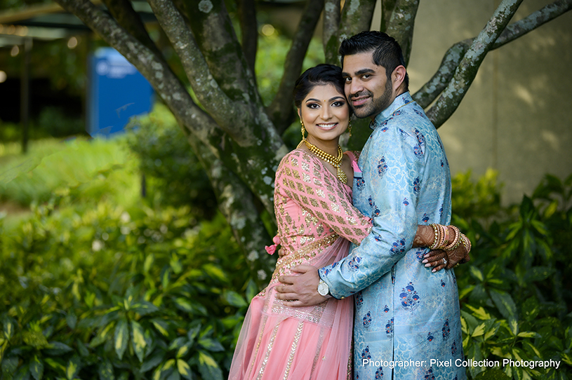 Amazing indian bride and groom photo