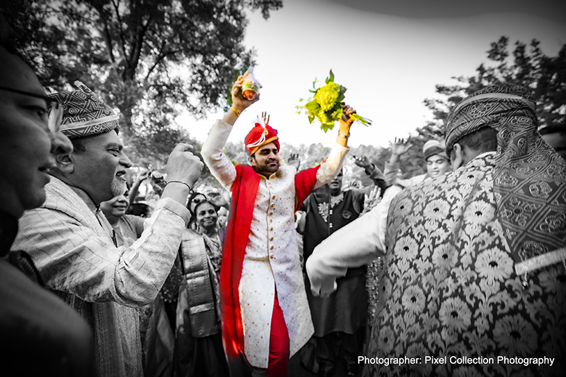 Groom Dancing at the baraat