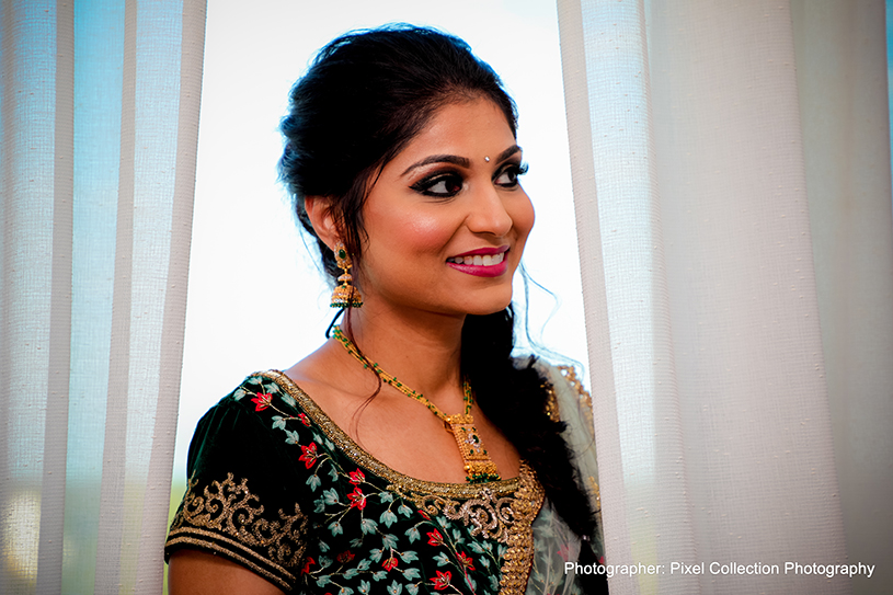 Adorable indian bride portrait