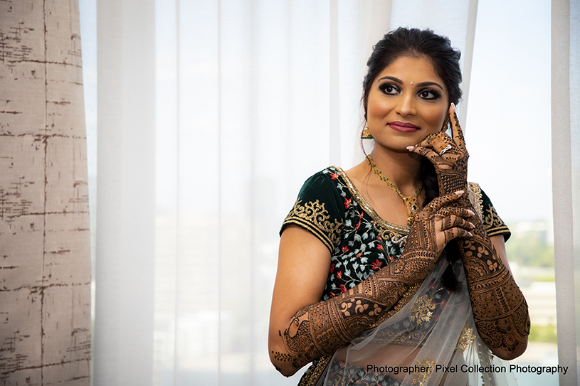 Lovely indian bride photography